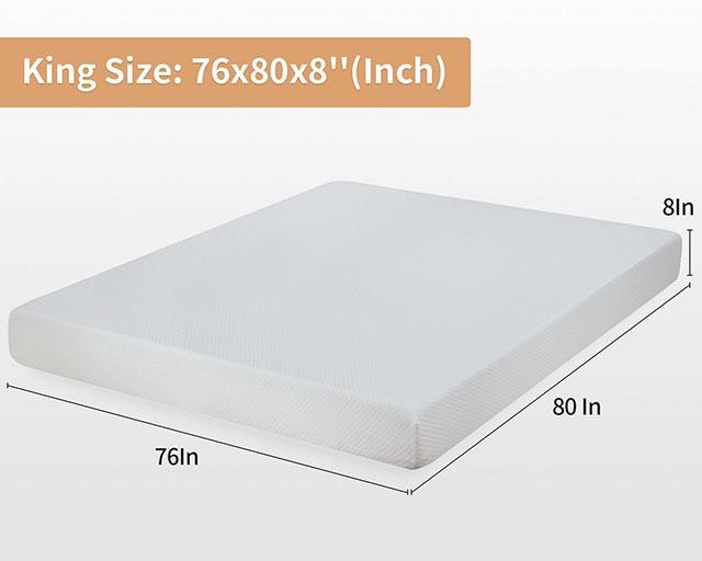 Artemisia 8" Cal. King, E.King, Full, & Queen Memory Foam Mattress - Inland Furniture (San Bernardino, CA)