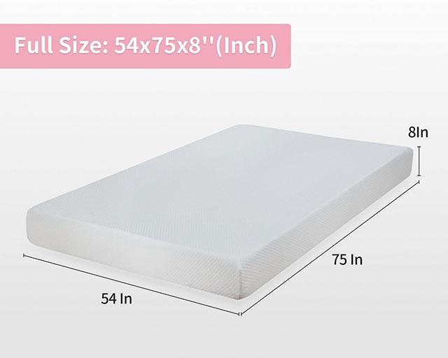 Artemisia 8" Cal. King, E.King, Full, & Queen Memory Foam Mattress - Inland Furniture (San Bernardino, CA)