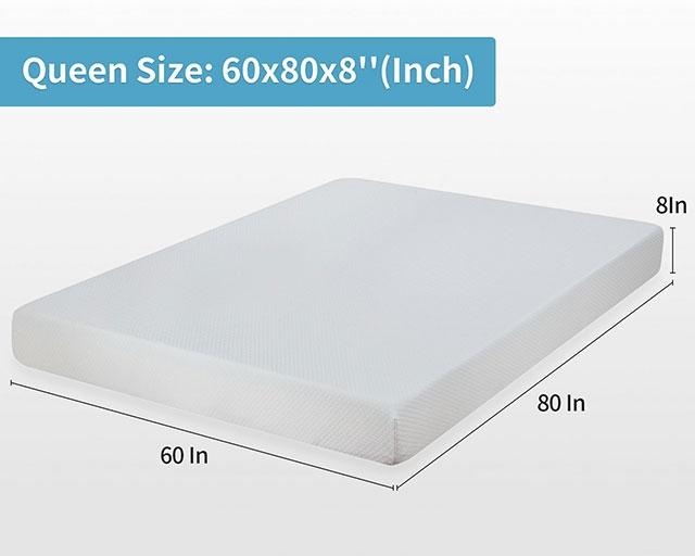 Artemisia 8" Cal. King, E.King, Full, & Queen Memory Foam Mattress - Inland Furniture (San Bernardino, CA)