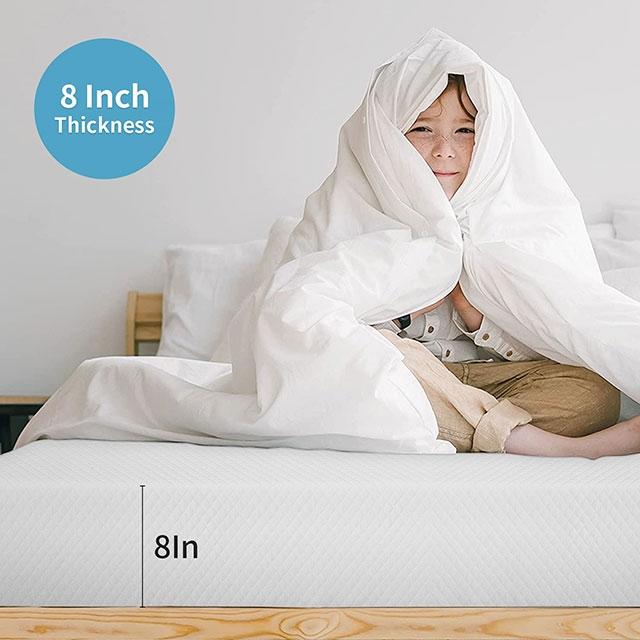 Artemisia 8" Cal. King, E.King, Full, & Queen Memory Foam Mattress - Inland Furniture (San Bernardino, CA)