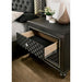Demetria Metallic Gray Night Stand - Inland Furniture (San Bernardino, CA)