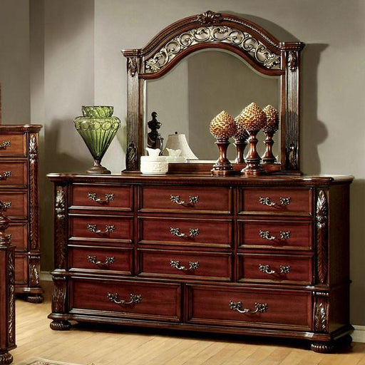 ARTHUR Brown Cherry Dresser - Inland Furniture (San Bernardino, CA)