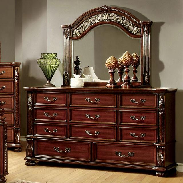 ARTHUR Brown Cherry Dresser - Inland Furniture (San Bernardino, CA)