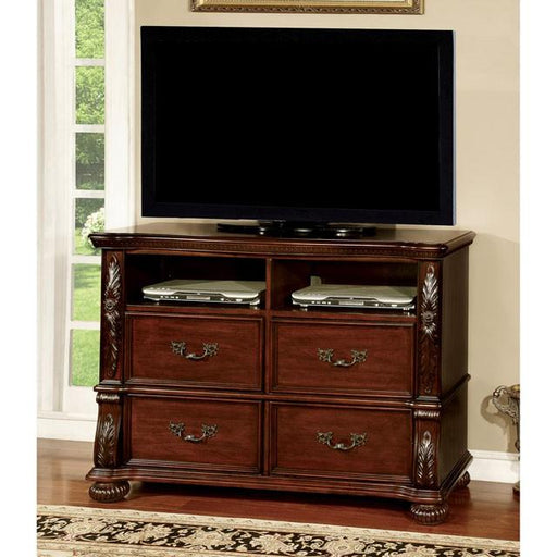 ARTHUR Brown Cherry Media Chest - Inland Furniture (San Bernardino, CA)