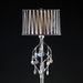 Arya Black/Chrome Floor Lamp, Hanging Crystal - Inland Furniture (San Bernardino, CA)