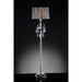 Arya Black/Chrome Floor Lamp, Hanging Crystal - Inland Furniture (San Bernardino, CA)
