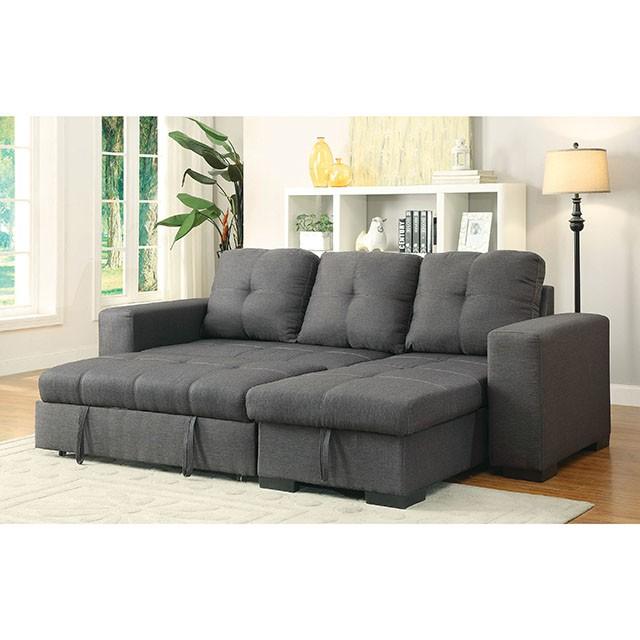 DENTON Sectional, Gray - Inland Furniture (San Bernardino, CA)