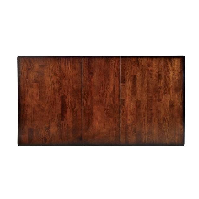 DICKINSON I Dark Cherry Dining Table w/ 18" Leaf - Inland Furniture (San Bernardino, CA)