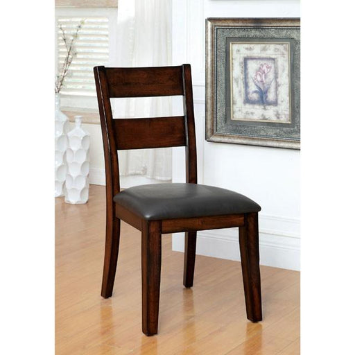DICKINSON I Dark Cherry Side Chair (2/CTN) - Inland Furniture (San Bernardino, CA)