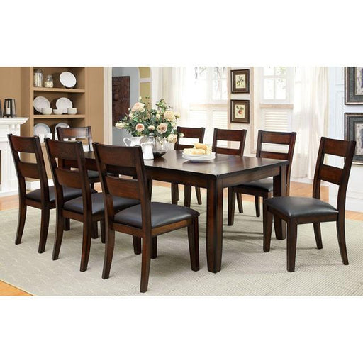 DICKINSON I Dark Cherry Dining Table w/ 18" Leaf - Inland Furniture (San Bernardino, CA)
