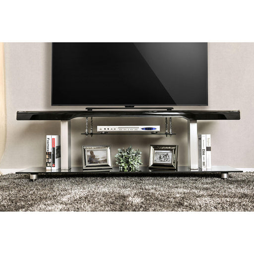 Dietrich Black 60" TV Console - Inland Furniture (San Bernardino, CA)
