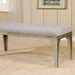 DIOCLES Silver/Light Gray Bench - Inland Furniture (San Bernardino, CA)