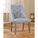 DIOCLES Silver/Light Gray Side Chair (2/CTN) - Inland Furniture (San Bernardino, CA)
