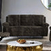 Dionysus Manual Reclining Sofa Brown - Inland Furniture (San Bernardino, CA)