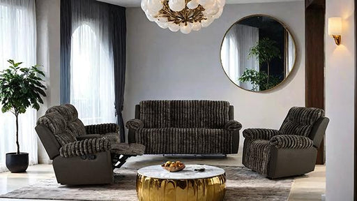 Dionysus Manual Reclining Loveseat Brown - Inland Furniture (San Bernardino, CA)