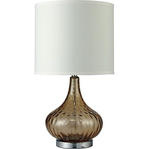 Donna Amber 15"H Glass Amber Table Lamp - Inland Furniture (San Bernardino, CA)