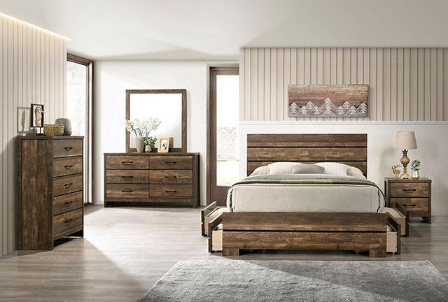 DUCKWORTH Mirror, Light Walnut - Inland Furniture (San Bernardino, CA)