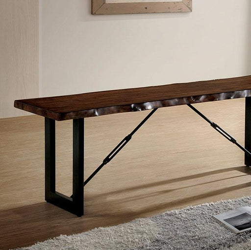 Dulce Walnut Bench - Inland Furniture (San Bernardino, CA)