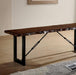 Dulce Walnut Bench - Inland Furniture (San Bernardino, CA)
