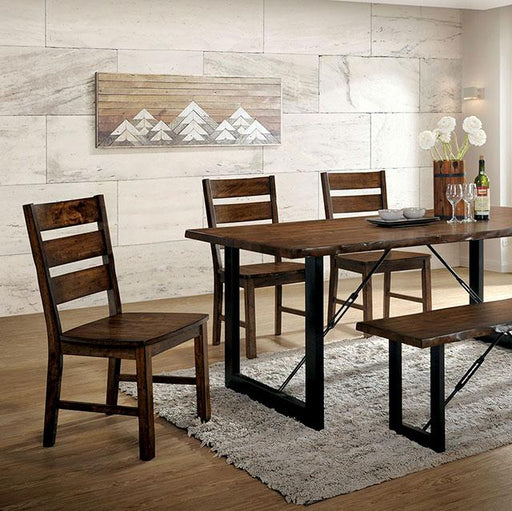Dulce Walnut/Black Dining Table - Inland Furniture (San Bernardino, CA)