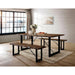 Dulce Walnut/Black Dining Table - Inland Furniture (San Bernardino, CA)
