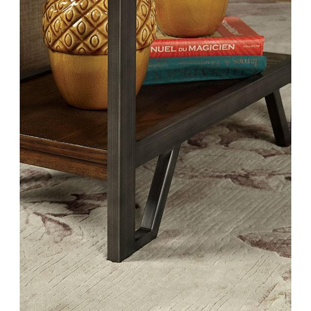 Dundalk Dark Oak Side Table - Inland Furniture (San Bernardino, CA)