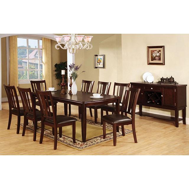 Edgewood I Espresso Dining Table - Inland Furniture (San Bernardino, CA)