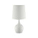 Edie White 23.5"H Glossy White Table Lamp - Inland Furniture (San Bernardino, CA)