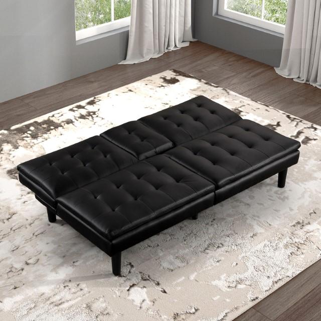 Eidsberg Futon Sofa Bed Orange, Grey, Brown, & Black - Inland Furniture (San Bernardino, CA)