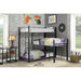 Aubrey Sand Black Twin Triple Decker Bed - Inland Furniture (San Bernardino, CA)