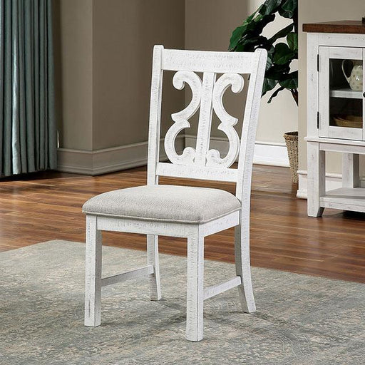 Auletta Transitional Side Chair (2/CTN) - Inland Furniture (San Bernardino, CA)