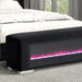 Elnath Bench w/ Visual Crystal Fireplace - Inland Furniture (San Bernardino, CA)
