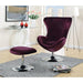 Eloise Purple Accent Chair w/ Ottoman - Inland Furniture (San Bernardino, CA)