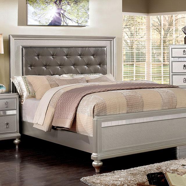 Avior Bed Silver - Inland Furniture (San Bernardino, CA)
