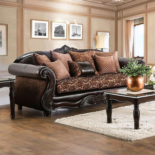 ELPIS Brown/Espresso Sofa - Inland Furniture (San Bernardino, CA)