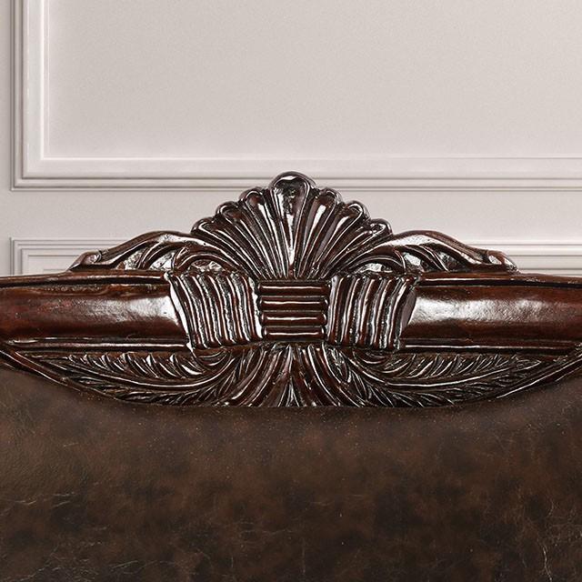 ELPIS Brown/Espresso Love Seat - Inland Furniture (San Bernardino, CA)