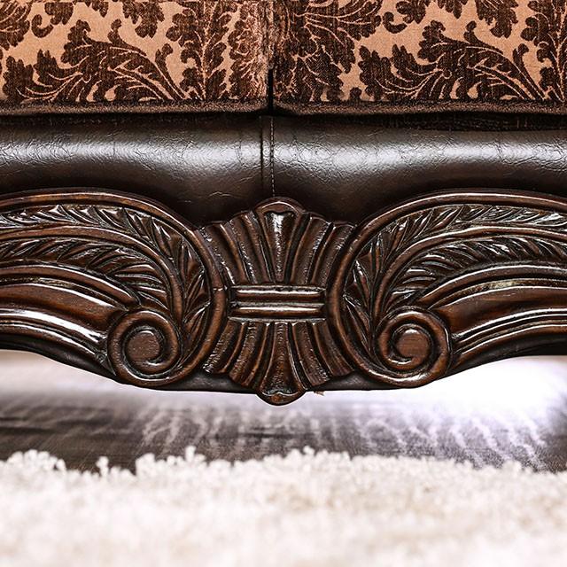 ELPIS Brown/Espresso Sofa - Inland Furniture (San Bernardino, CA)