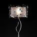 Elva Silver/Chrome Floor Lamp, Double Shade - Inland Furniture (San Bernardino, CA)