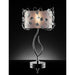 Elva Silver/Chrome Table Lamp, Double Shade - Inland Furniture (San Bernardino, CA)