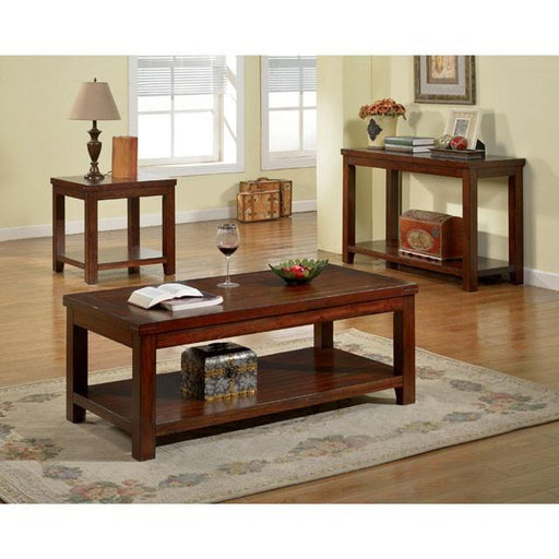 ESTELL Dark Cherry End Table, Cherry - Inland Furniture (San Bernardino, CA)