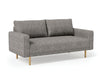 ELVERUM Loveseat, Charcoal Gray - Inland Furniture (San Bernardino, CA)