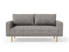 ELVERUM Loveseat, Charcoal Gray - Inland Furniture (San Bernardino, CA)