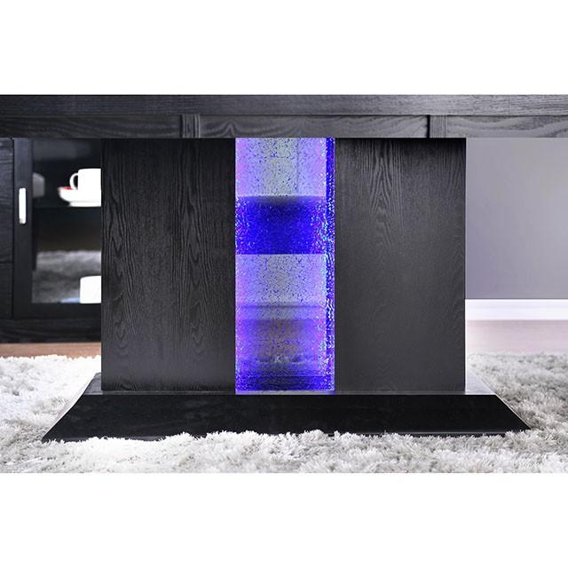 Evangeline Black/Beige Dining Table - Inland Furniture (San Bernardino, CA)