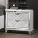 EMMELINE Night Stand w/ USB, White - Inland Furniture (San Bernardino, CA)