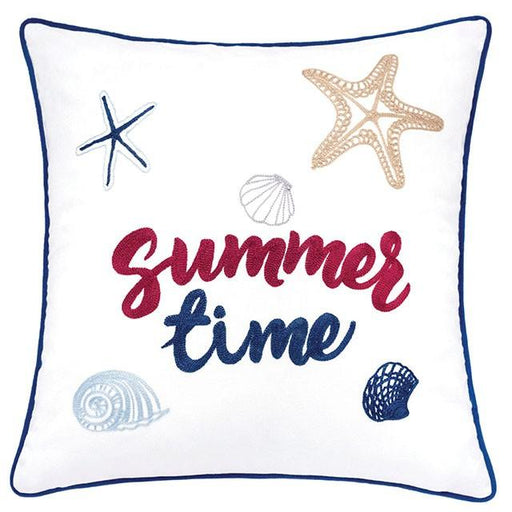 Emmie White 20" X 20" Pillow, Summer Time - Inland Furniture (San Bernardino, CA)