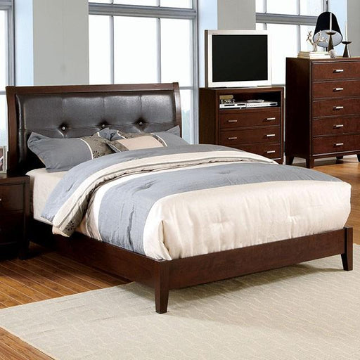 Enrico Bed Brown, Grey, & Black - Inland Furniture (San Bernardino, CA)