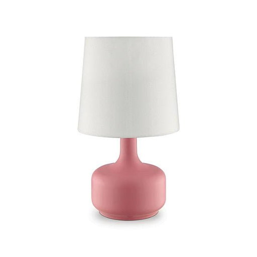 Farah Pink 17"H Matte Pink Table Lamp - Inland Furniture (San Bernardino, CA)