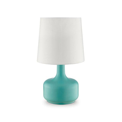 Farah Teal 17"H Matte Teal Table Lamp - Inland Furniture (San Bernardino, CA)