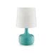 Farah Teal 17"H Matte Teal Table Lamp - Inland Furniture (San Bernardino, CA)