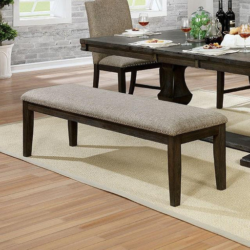 Faulk Espresso Bench - Inland Furniture (San Bernardino, CA)